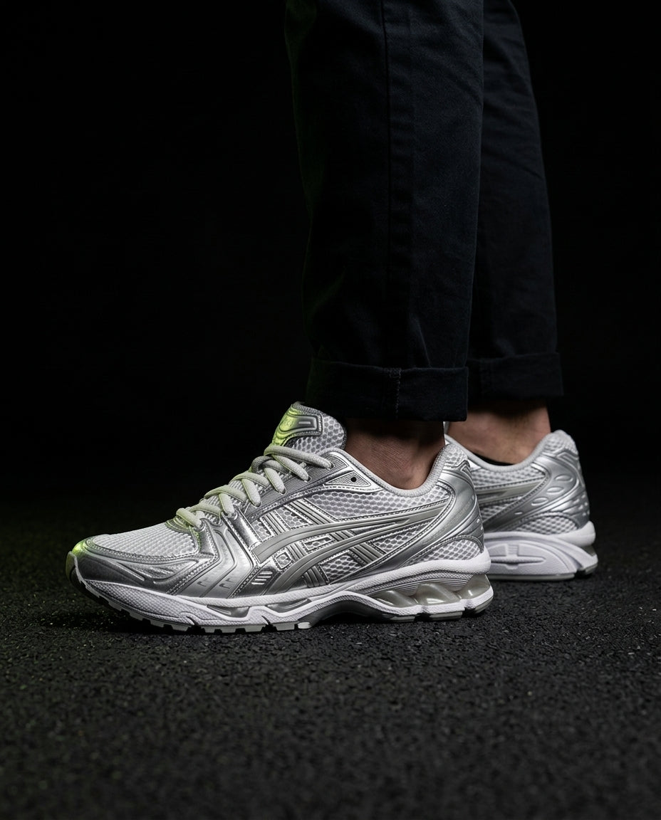 ASC Mesh Layered Runner Trainer White Silver Grey