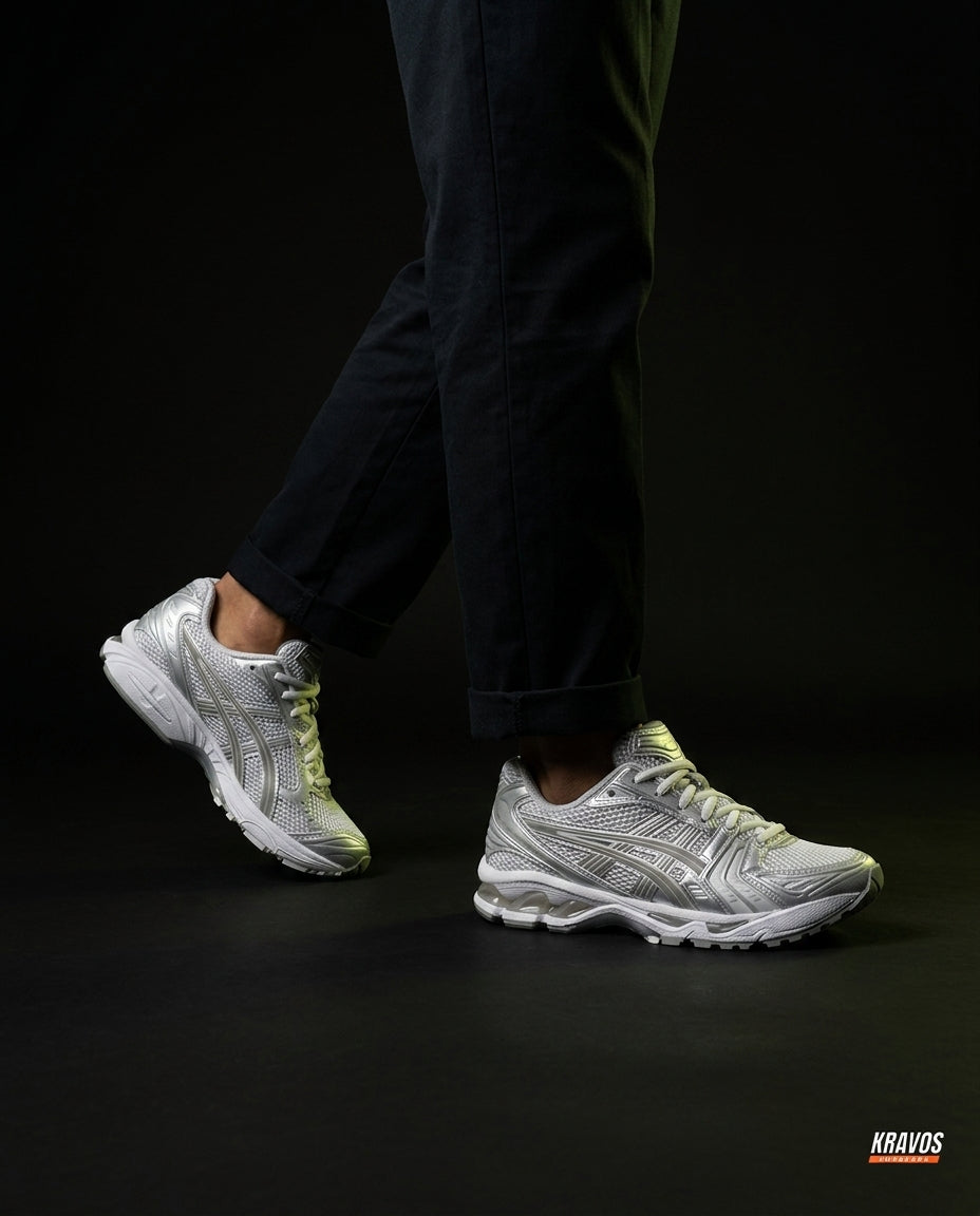 ASC Mesh Layered Runner Trainer White Silver Grey