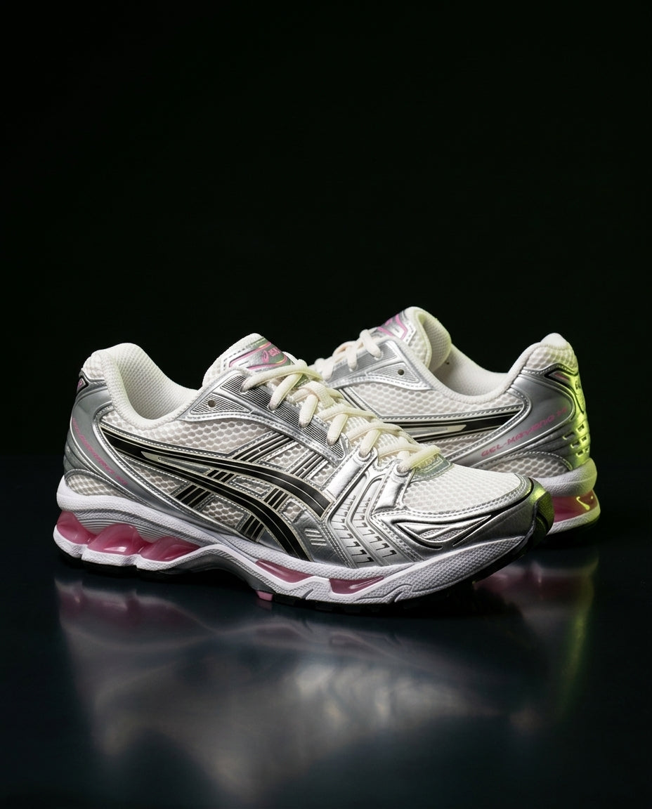 ASC Mesh Layered Runner Trainer White Silver Pink