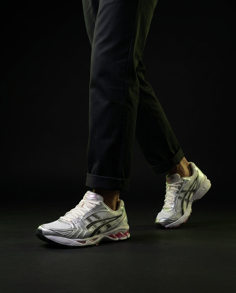 ASC Mesh Layered Runner Trainer White Silver Pink