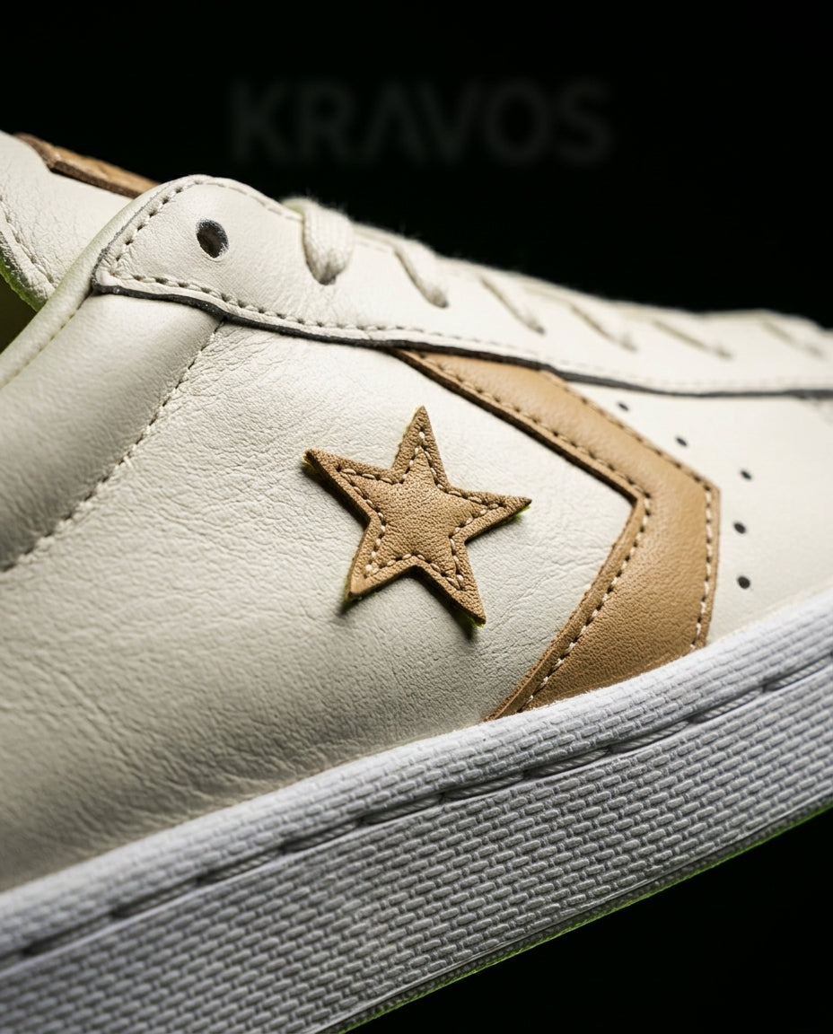 CVS Leather Star-Chevron Court Trainer