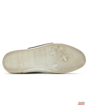 DIOR Preloved Canvas Oblique-Print High-Top Trainer