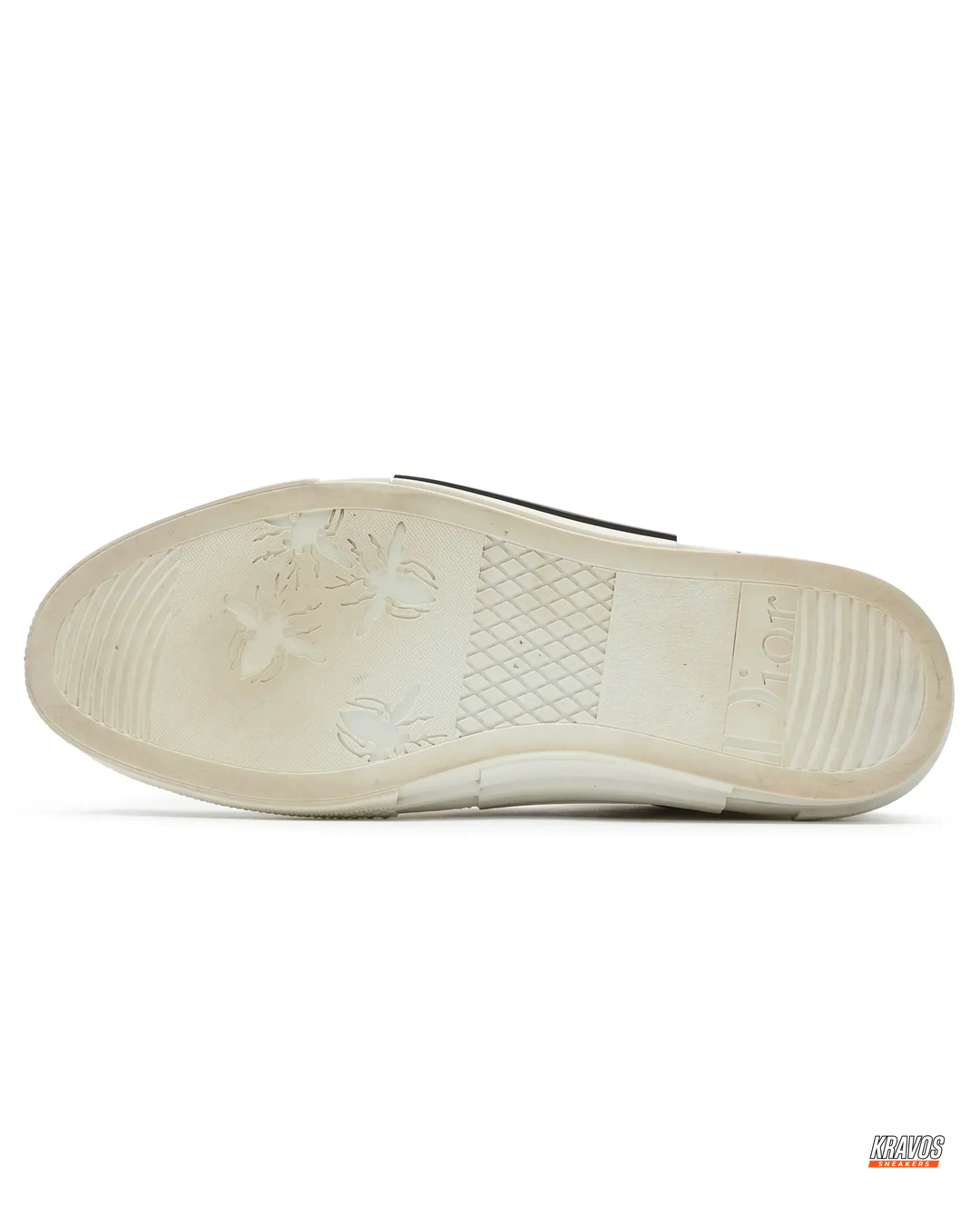 DIOR Preloved Canvas Oblique-Print High-Top Trainer