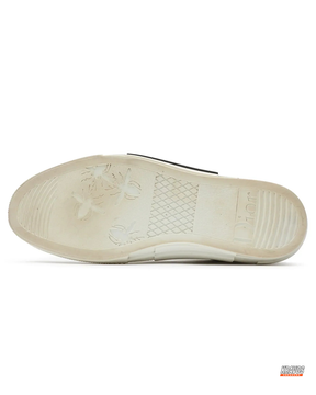 DIOR Preloved Canvas Oblique-Print High-Top Trainer