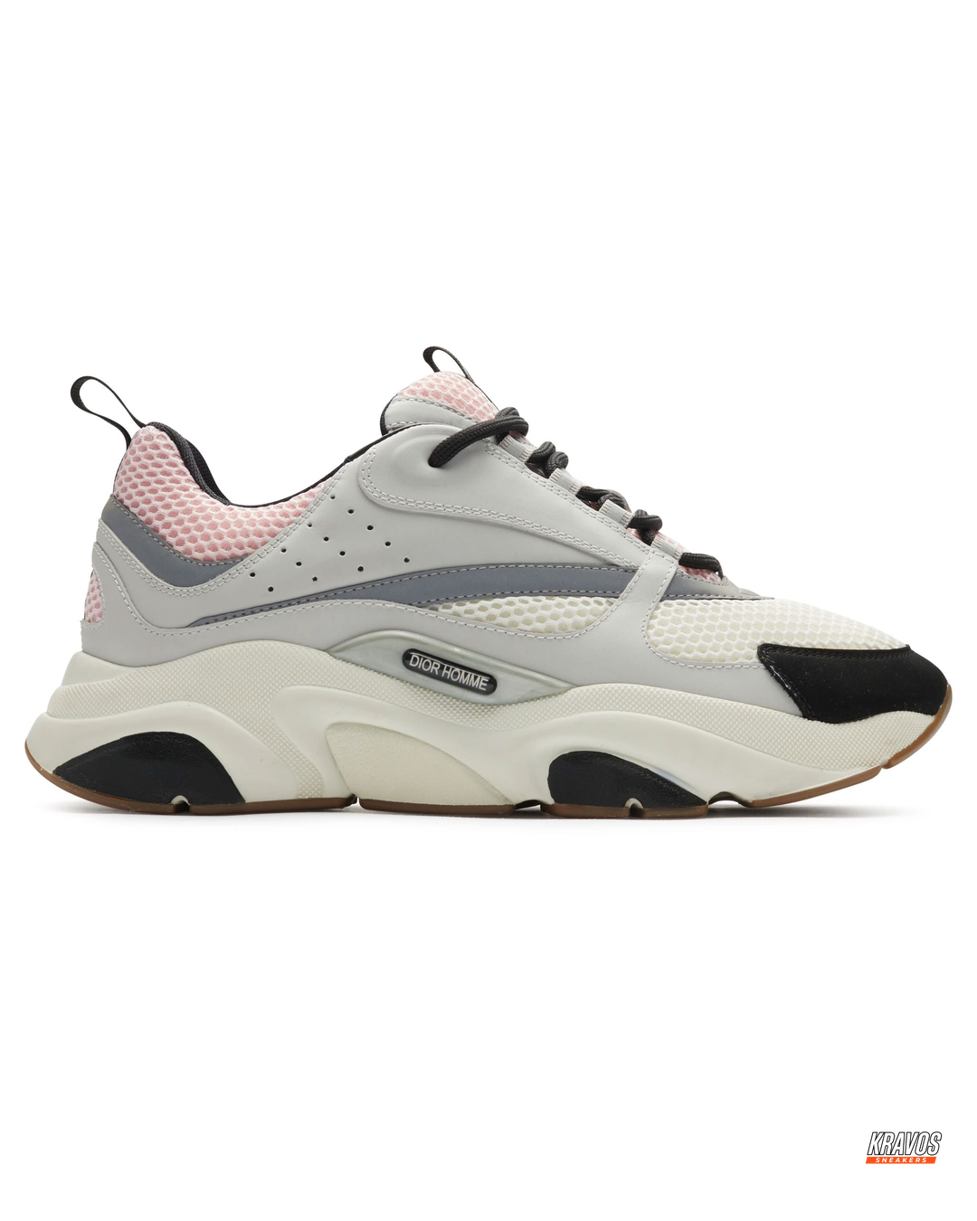 DIOR Preloved Leather Mesh Panelled Chunky Trainer