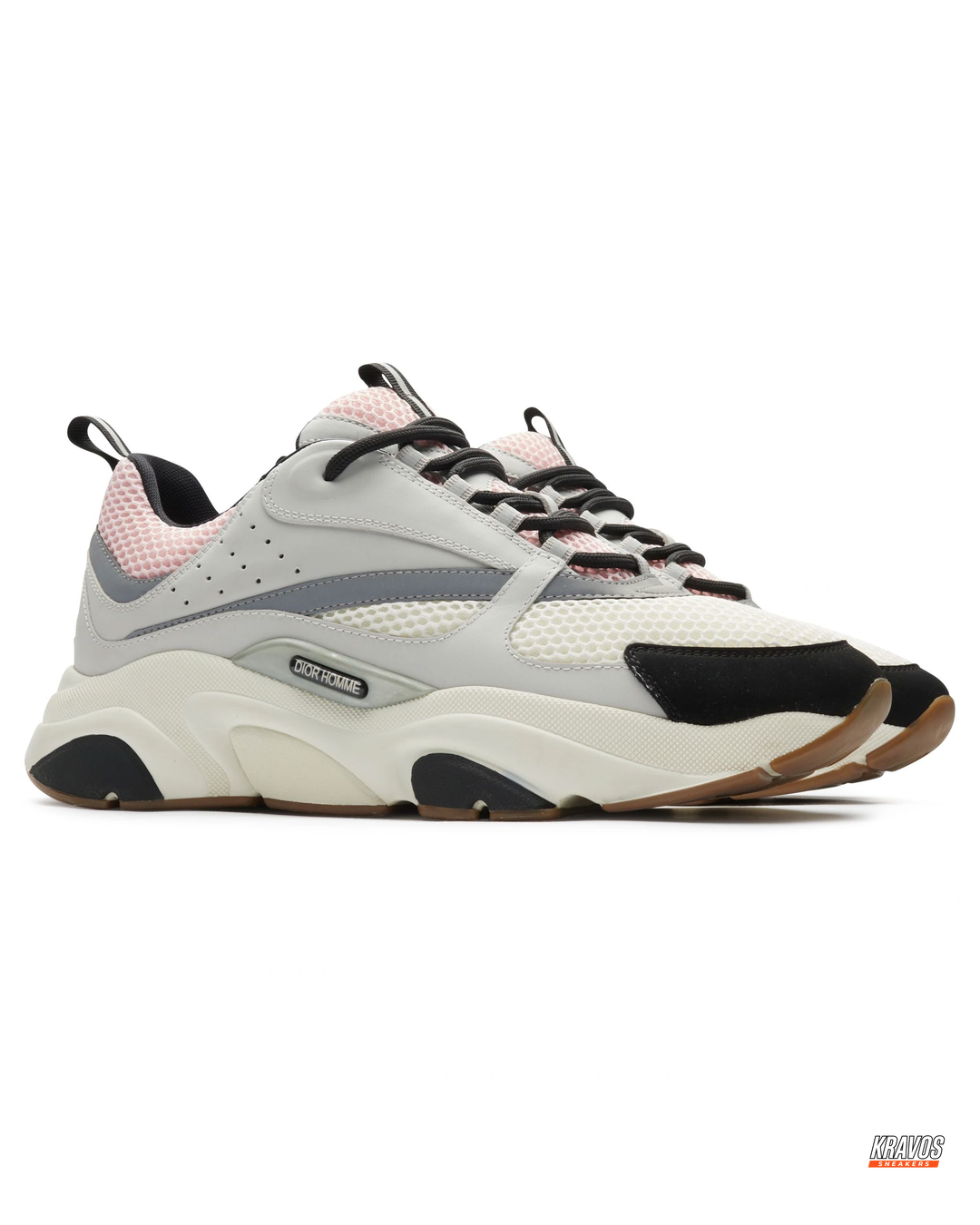 DIOR Preloved Leather Mesh Panelled Chunky Trainer