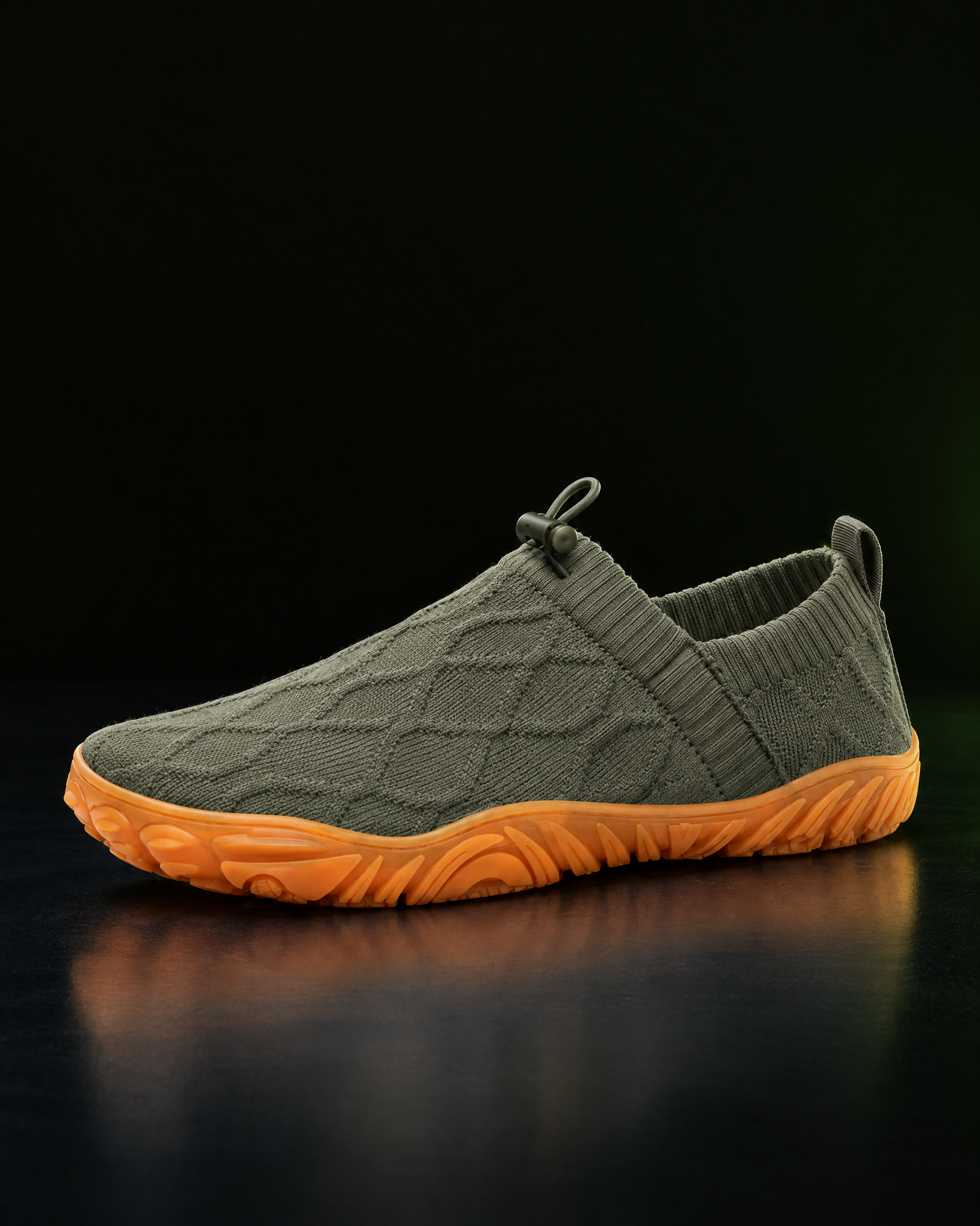 Kravos FlowKnit — Olive / Gum — 02-studio-pair