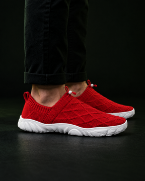 Kravos FlowKnit — Red / White — 01-side-profile