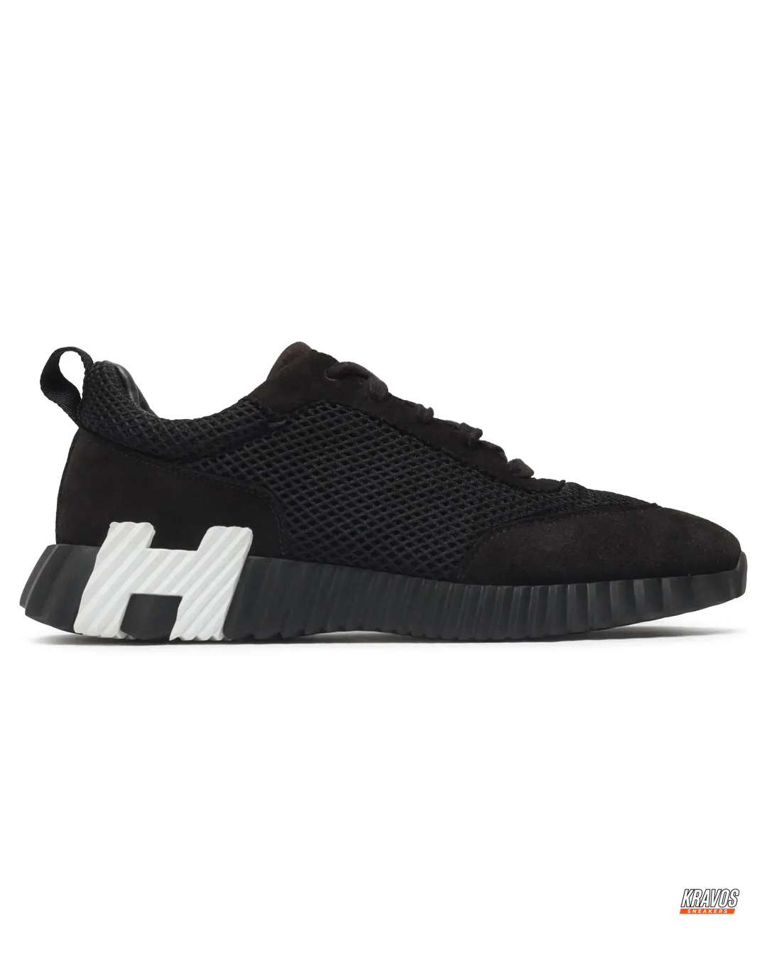 HRM Preloved Mesh Suede-Overlay Chunky Trainer