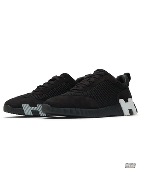 HRM Preloved Mesh Suede-Overlay Chunky Trainer