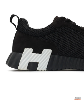 HRM Preloved Mesh Suede-Overlay Chunky Trainer