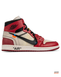 JDN 1 Leather Deconstructed High-Top Trainer Red White Black #redwhiteblack