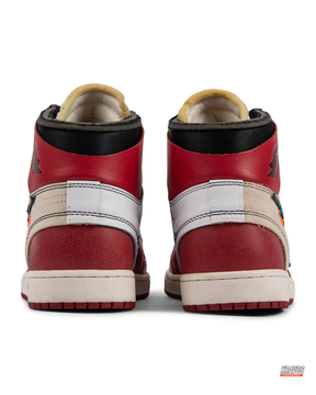 JDN 1 Leather Deconstructed High-Top Trainer
