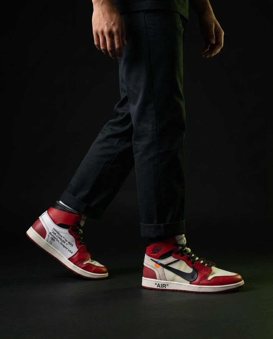 JDN 1 Leather Deconstructed High-Top Trainer