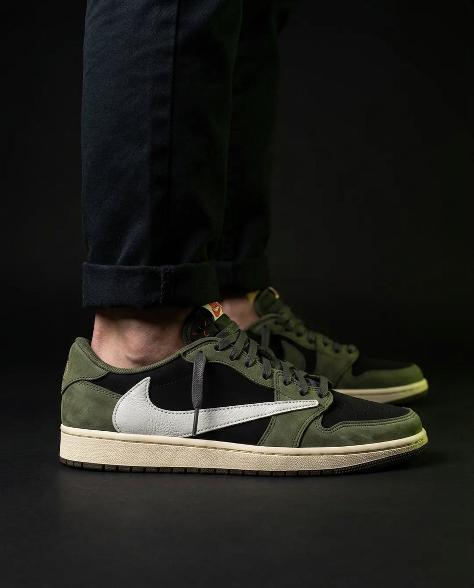 JDN 1 Leather Panelled Court Trainer