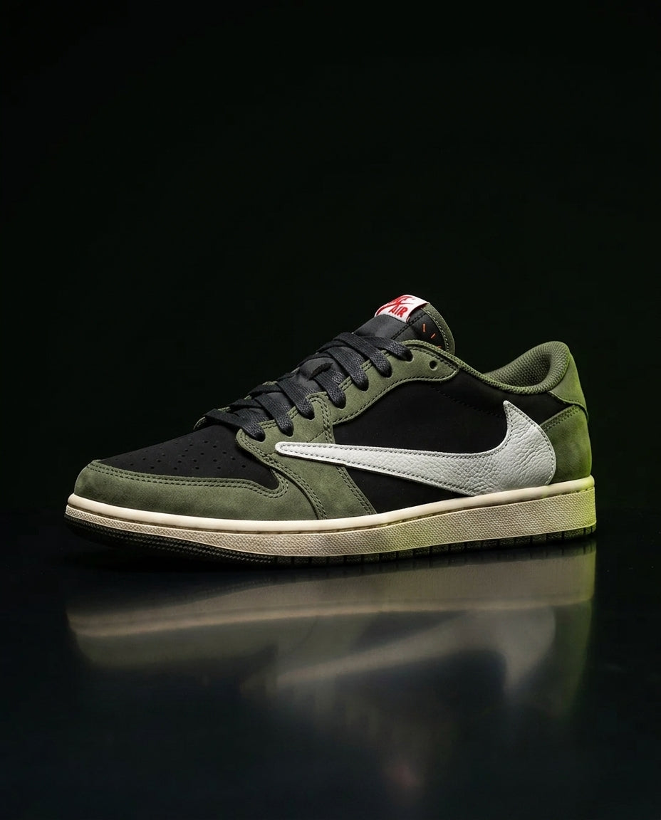 JDN 1 Leather Panelled Court Trainer