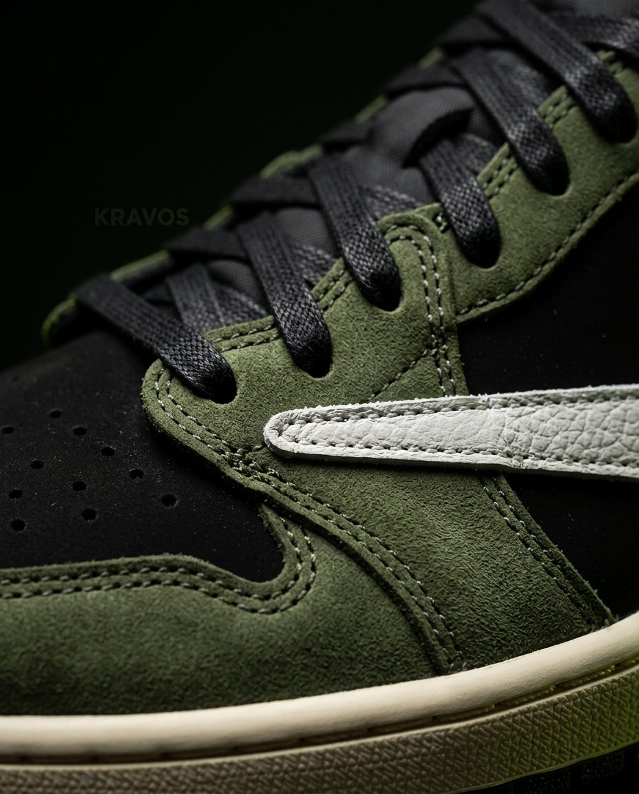 JDN 1 Leather Panelled Court Trainer