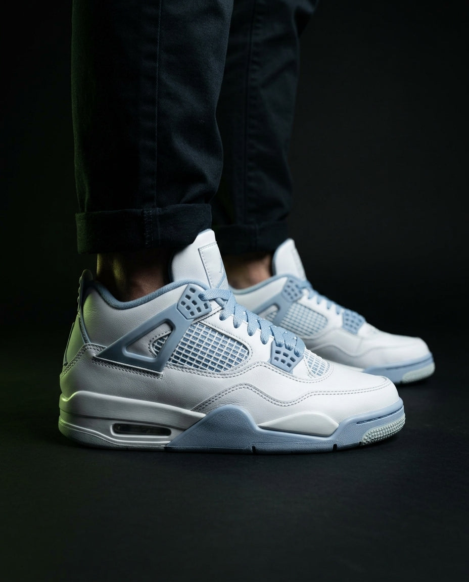JDN 4 Leather Mesh-Panelled Basketball Trainer