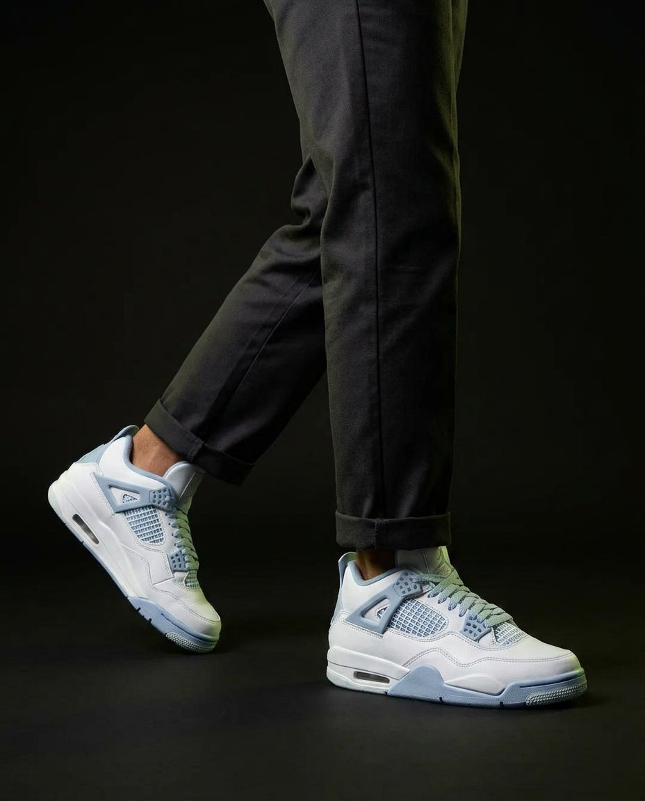 JDN 4 Leather Mesh-Panelled Basketball Trainer
