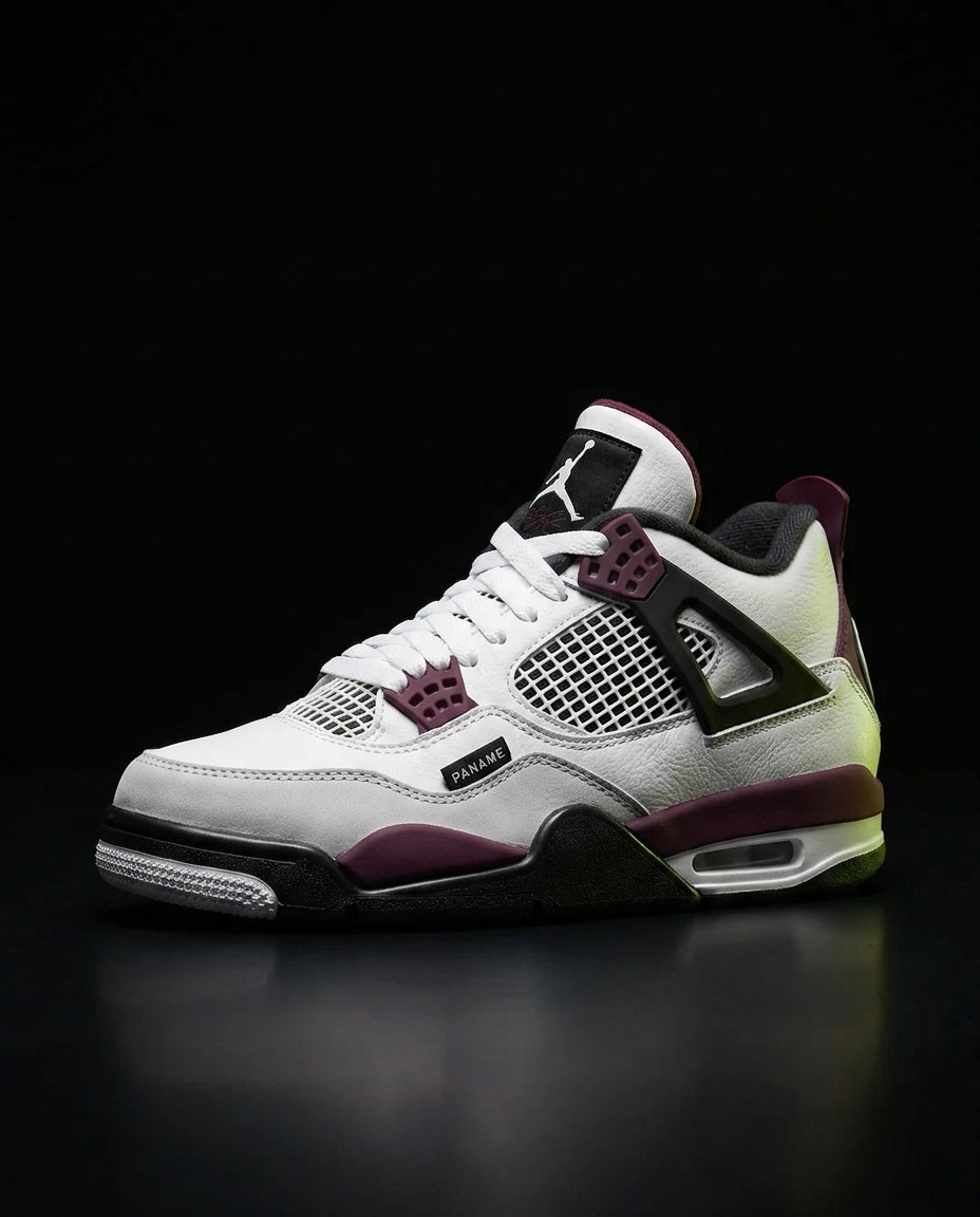 JDN 4 Leather Mesh Panelled High-Top Trainer
