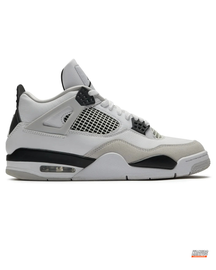 JDN 4 Leather Mesh Panelled Trainer White Black #whiteblack