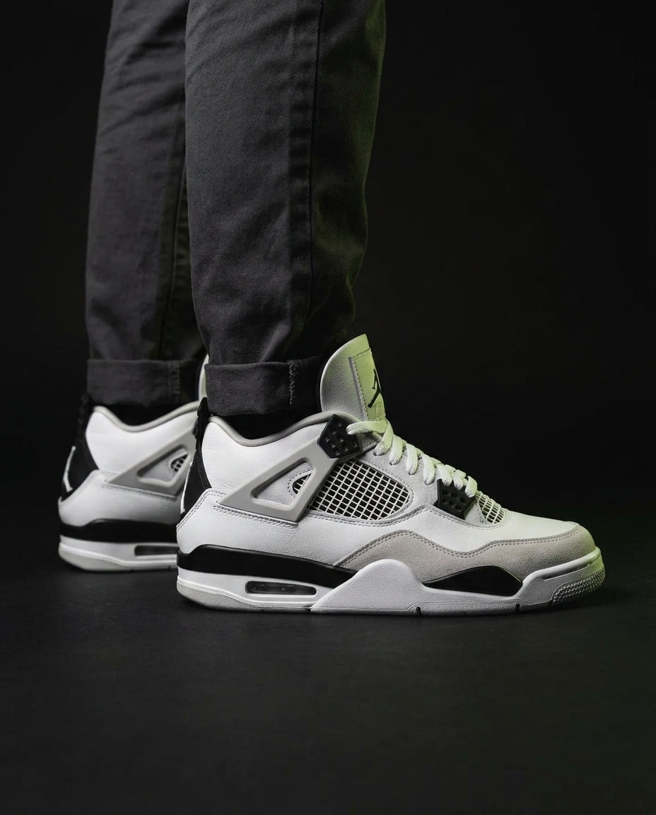 JDN 4 Leather Mesh Panelled Trainer