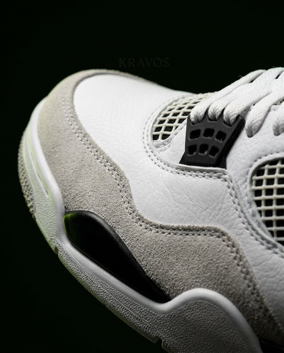 JDN 4 Leather Mesh Panelled Trainer