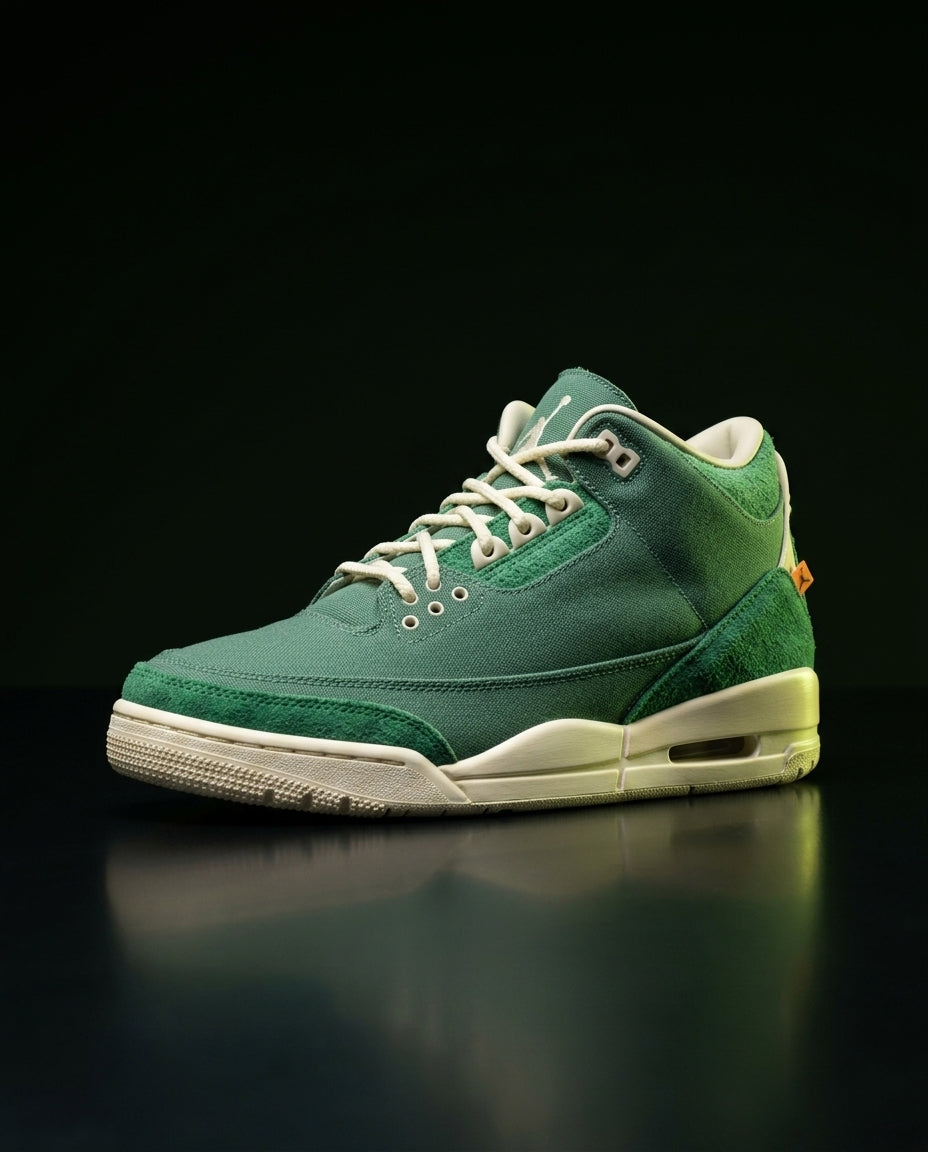 JDN Canvas Suede-Overlay Mid Trainer