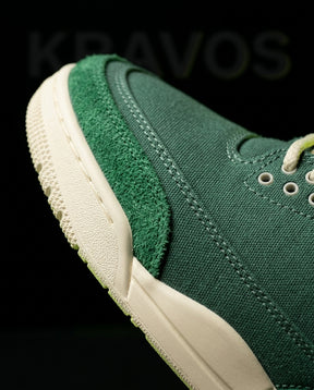 JDN Canvas Suede-Overlay Mid Trainer