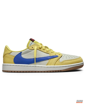 JDN Leather Layered Swoosh Court Trainer