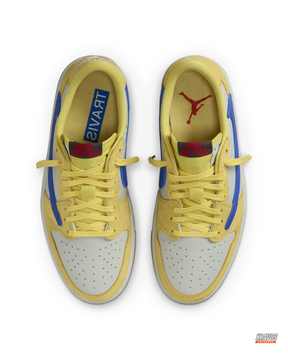 JDN Leather Layered Swoosh Court Trainer