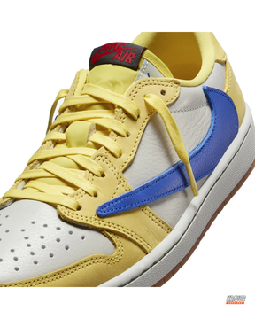 JDN Leather Layered Swoosh Court Trainer