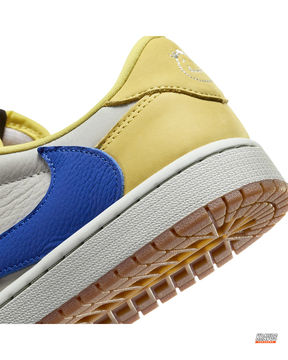 JDN Leather Layered Swoosh Court Trainer