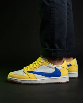 JDN Leather Layered Swoosh Court Trainer