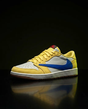 JDN Leather Layered Swoosh Court Trainer