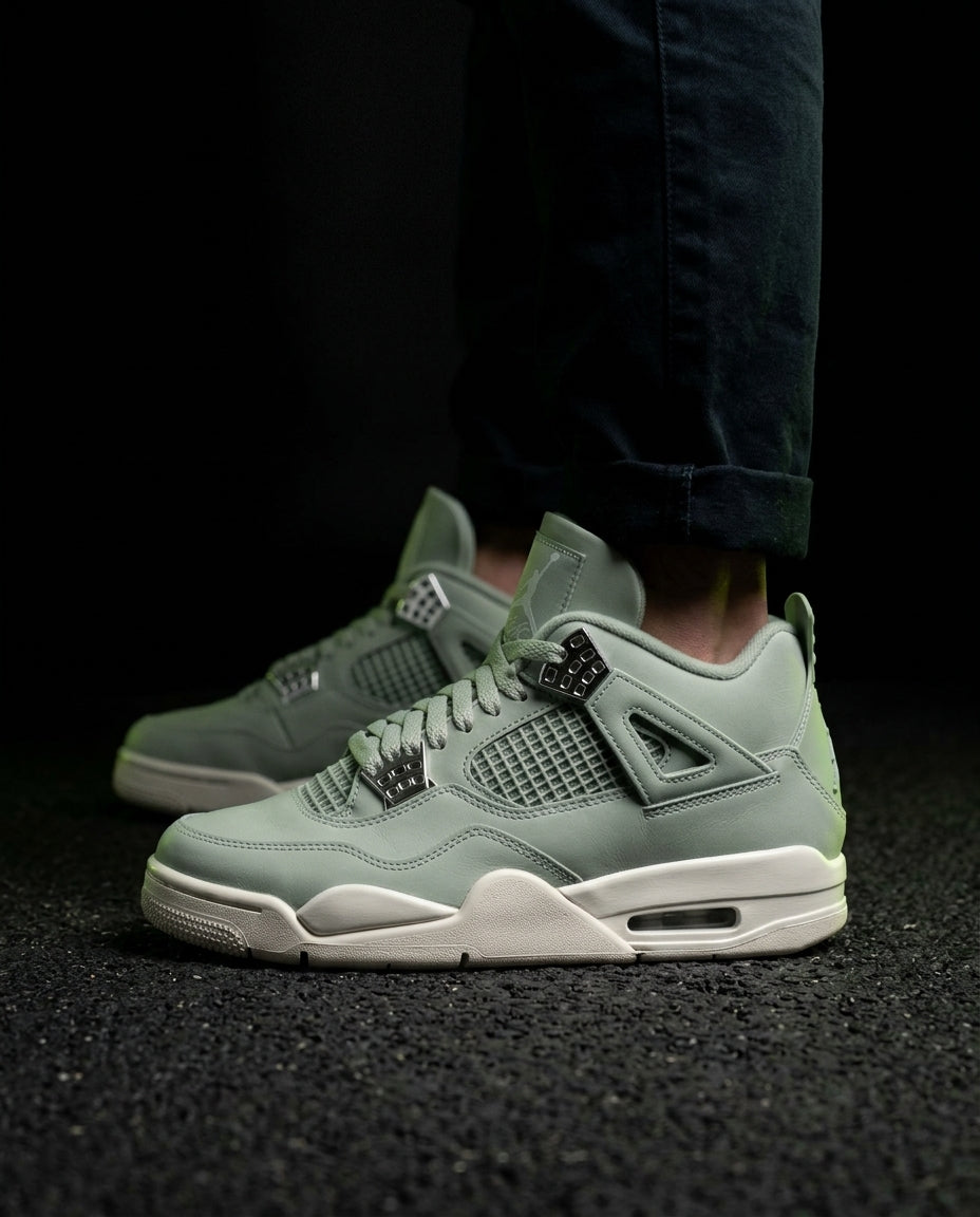 JDN Leather Mesh Panelled High-Top Trainer