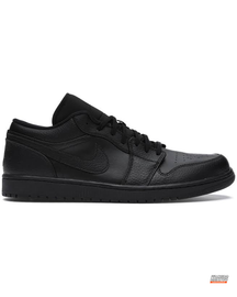 JDN Leather Panelled Court Trainer Triple Black #tripleblack