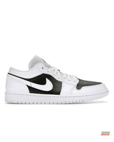 JDN Leather Panelled Court Trainer White Black #whiteblack