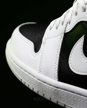 JDN Leather Panelled Court Trainer