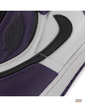 JDN Leather Panelled High-Top Trainer