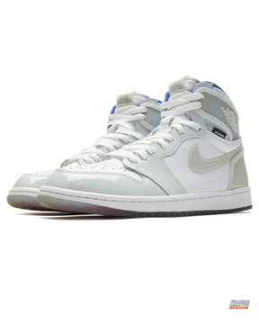 JDN Leather Patent-Toe High-Top Trainer