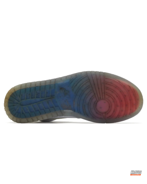 JDN Leather Patent-Toe High-Top Trainer