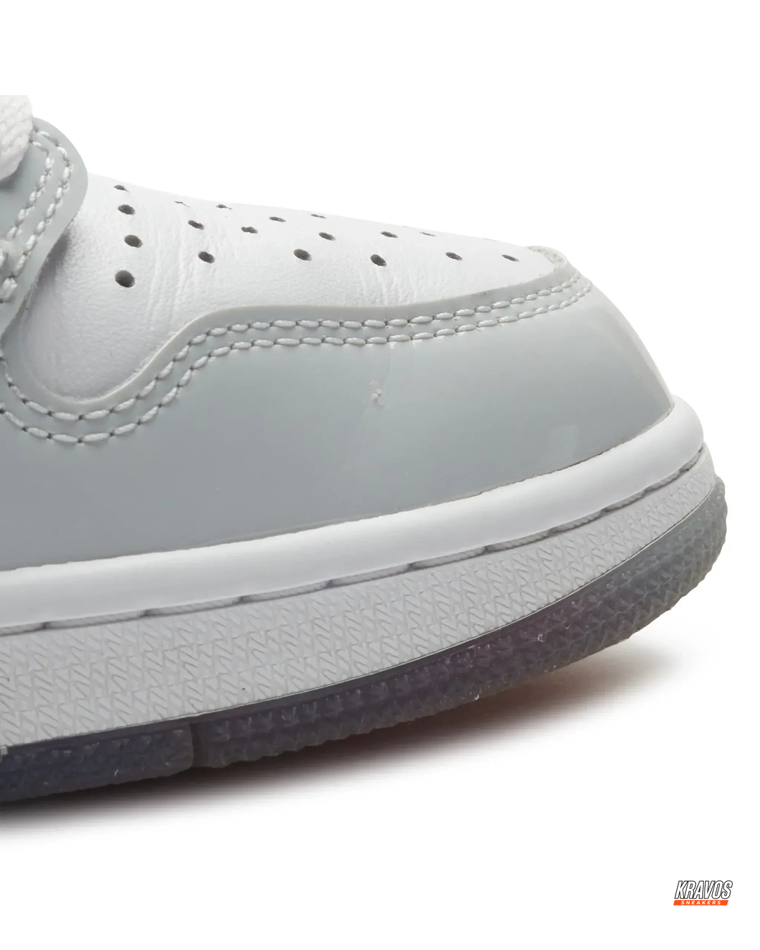 JDN Leather Patent-Toe High-Top Trainer
