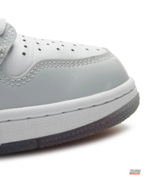 JDN Leather Patent-Toe High-Top Trainer