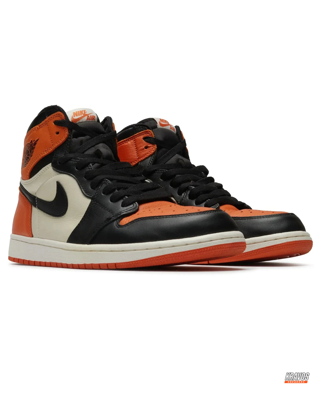 JDN Leather Perforated-Toe High Trainer