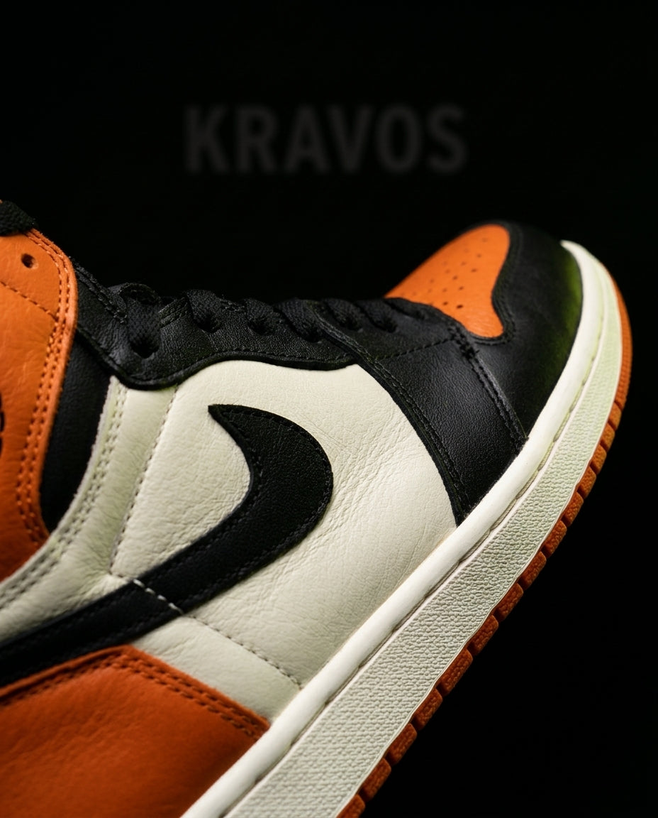 JDN Leather Perforated-Toe High Trainer
