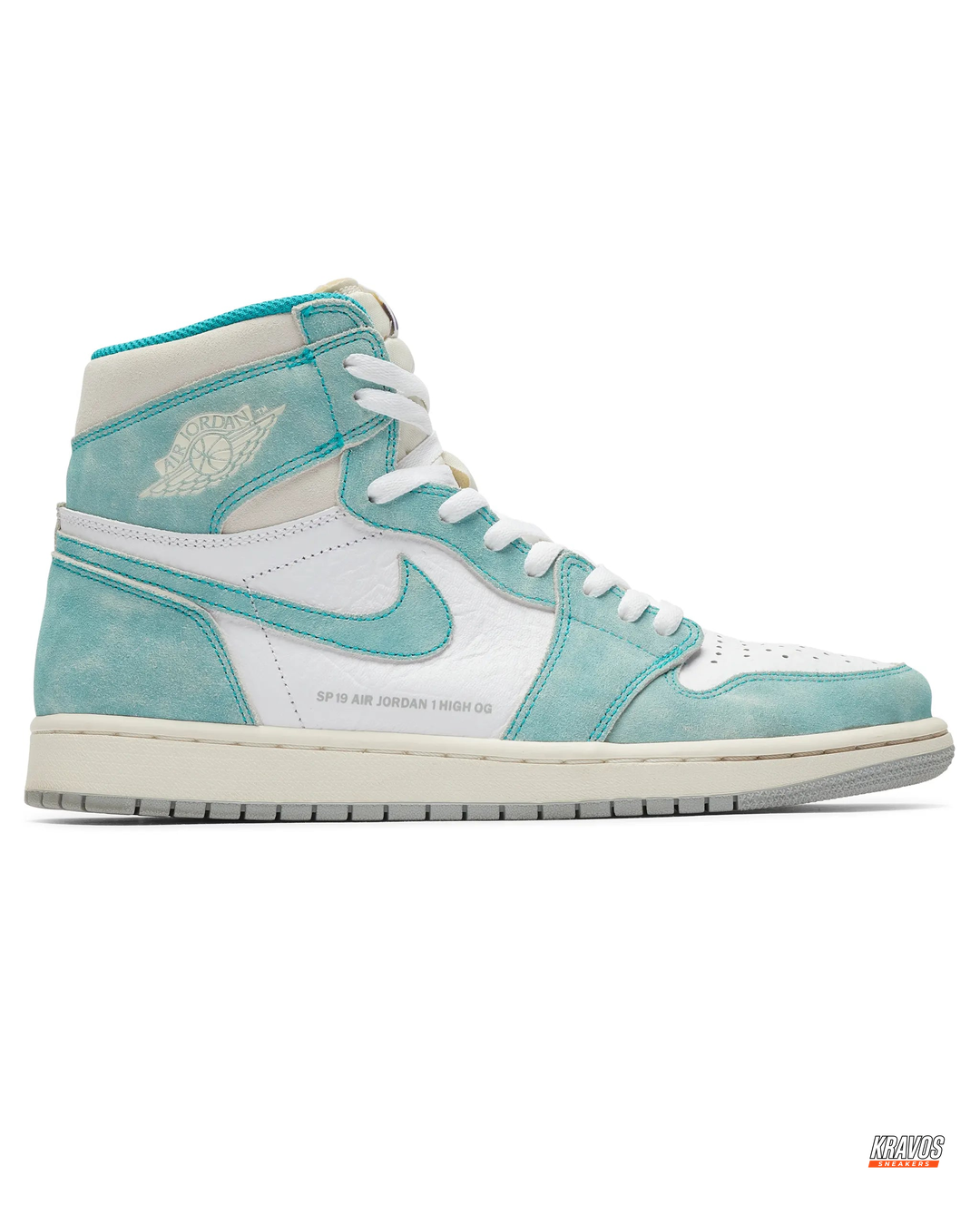 JDN Leather Perforated-Toe High Trainer
