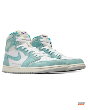 JDN Leather Perforated-Toe High Trainer