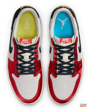 JDN Leather Satin-Panel Court Trainer