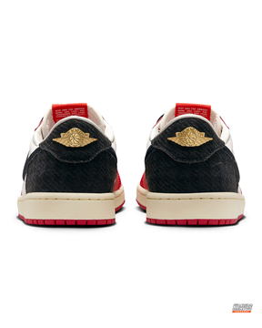 JDN Leather Satin-Panel Court Trainer
